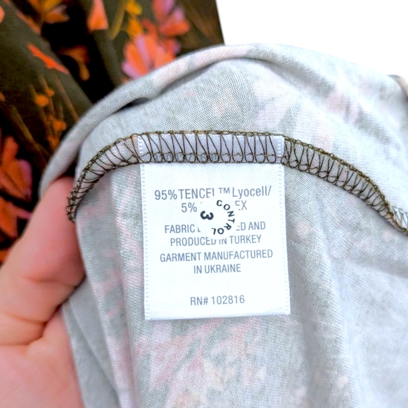 Garnet Hill Dress Womens XS Brown Fall Autumn Coral Lyocell Stretch Soft Comfy - Picture 6 of 9